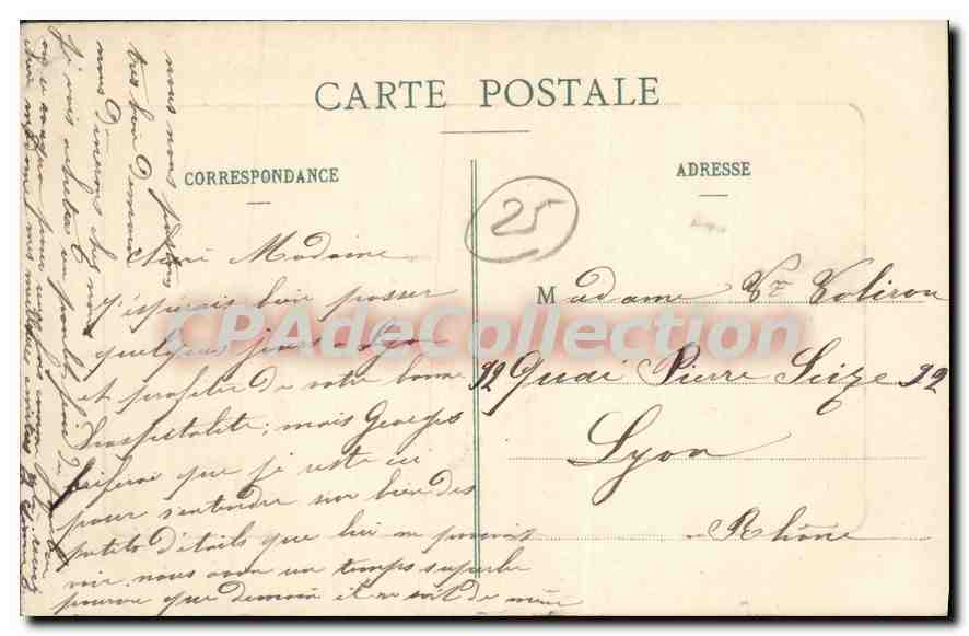 Besançon - Le Quai Vauban et le Fort Chaudanne — éditeur inconnu, n° 837 — Reverso