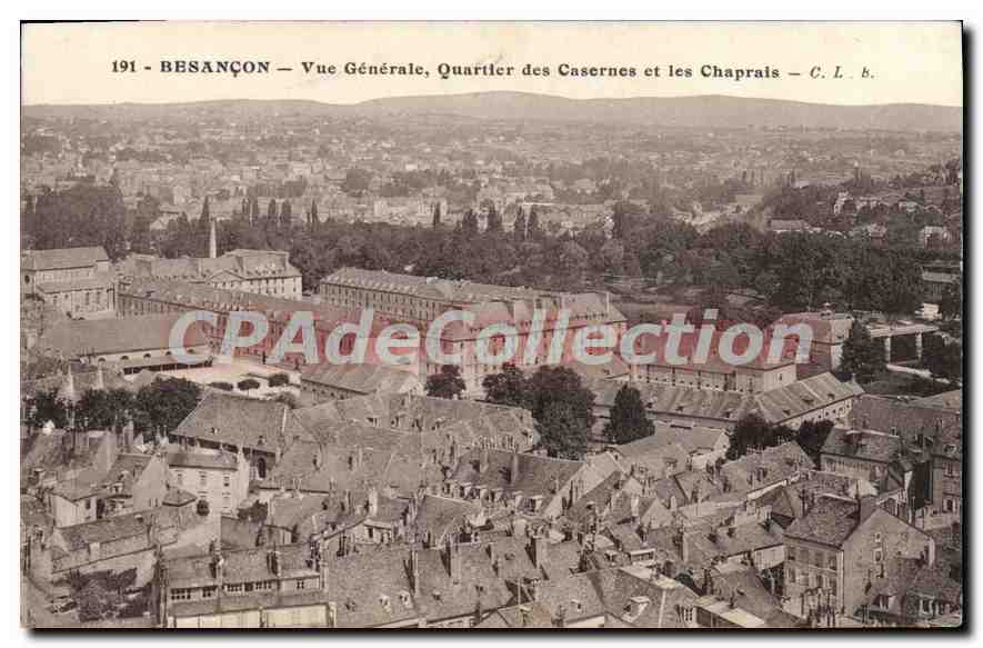 Besançon — Vue Générale, Quartier des Casernes et les Chaprais — C. L. k.