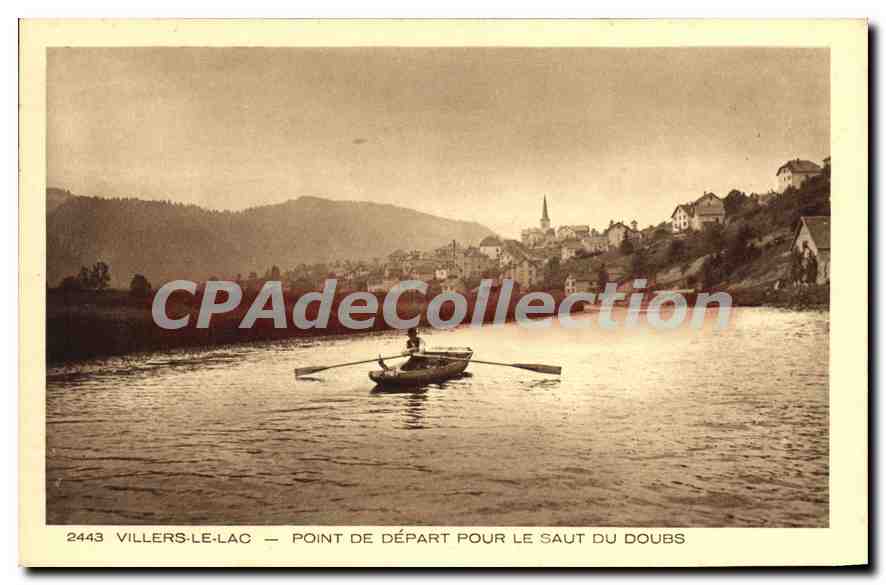 CPA Villers Le Lac Pointe De Depart Pour Le Saut Du Doubs