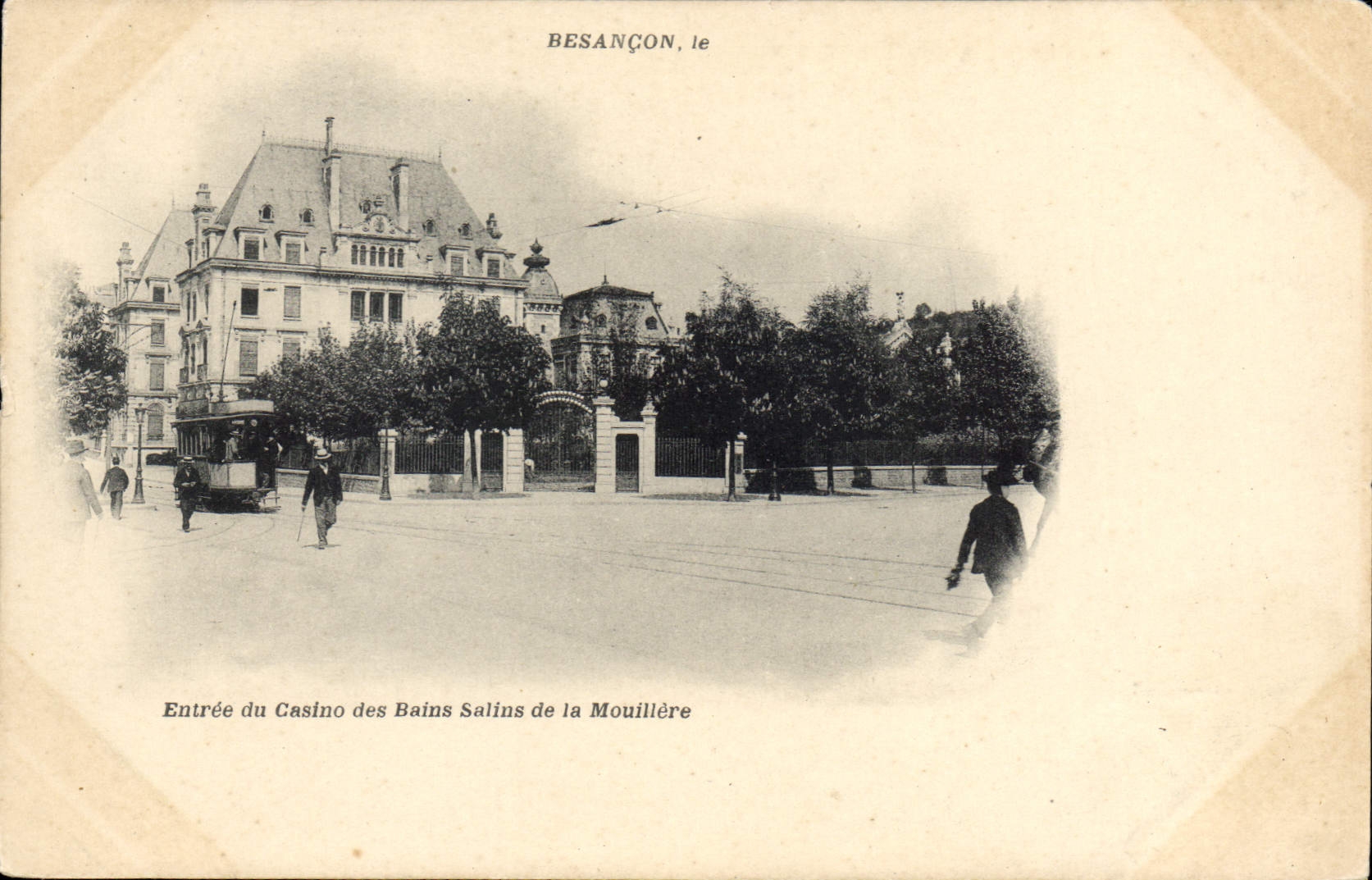 Entrée du Casino des Bains Salins de la Mouillère — Besançon, le