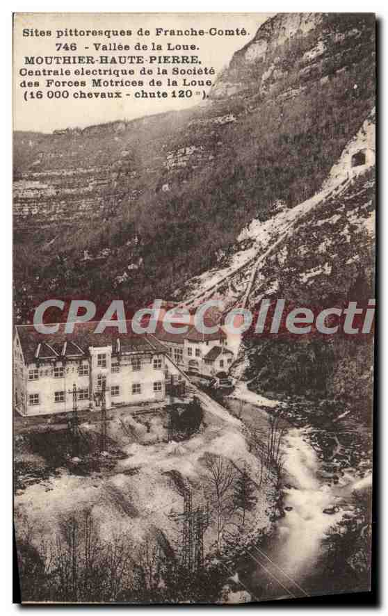 CPA Mouthier Haute Pierre Centrale Electrique De La Societe