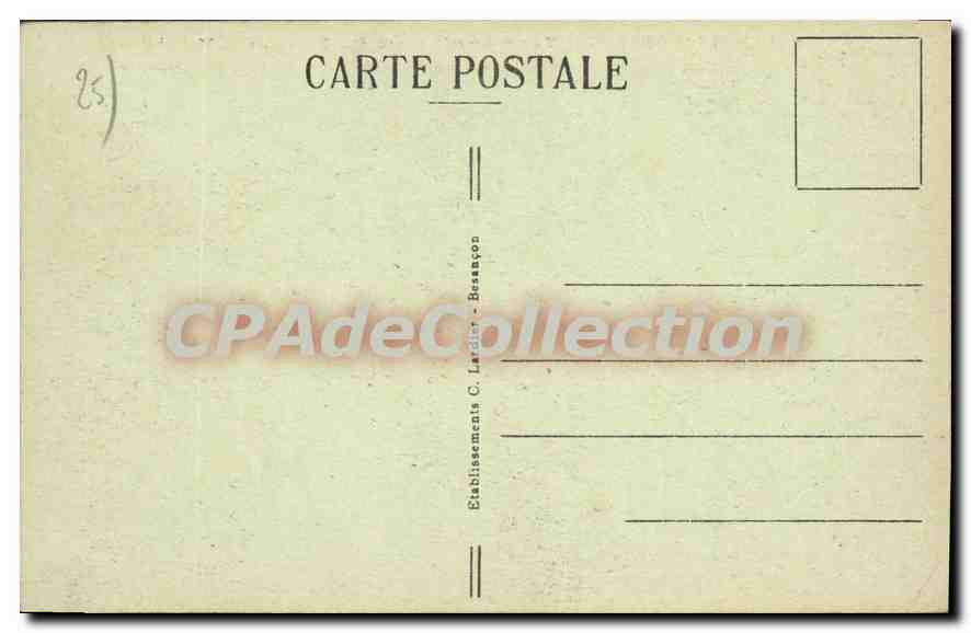 Besançon-les-Bains — Vue générale prise des Tours de la Madeleine — Éditeur C. Lardier, n°43 — Reverso