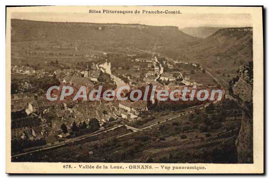 Ornans — Vallée de la Loue — Vue panoramique — Sites Pittoresques de Franche-Comté, n° 678