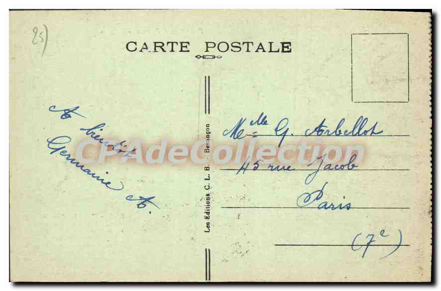 CPA Vue Prise De La Route Des Brenets Et Le Saut Du Doubs — Rückseite