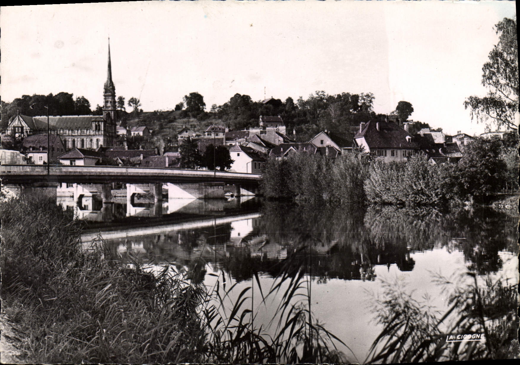 CPSM Montbeliard Vue Sur Le Pont Armand Bermont Et La Ville