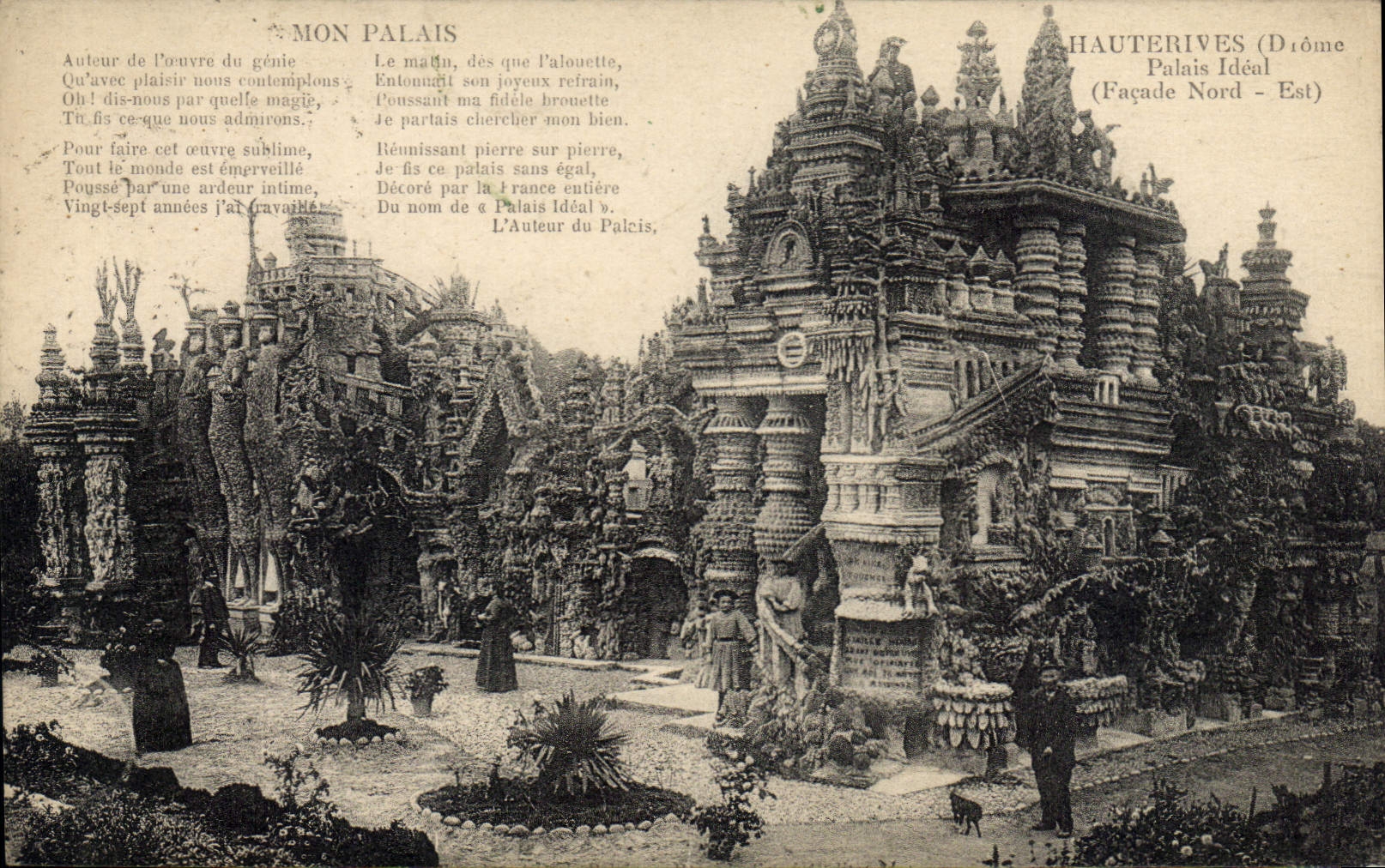 Palais Idéal — Façade Nord-Est — Haüterives (Drôme)
