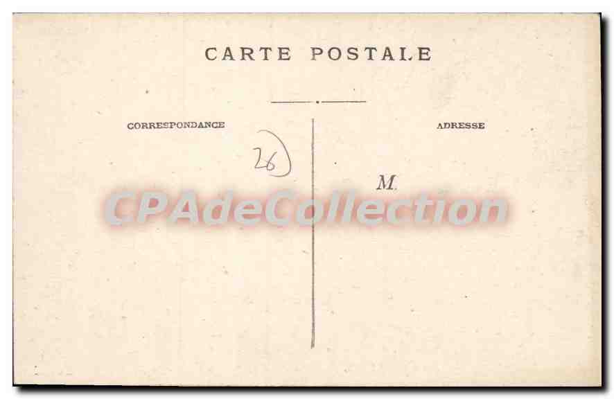 Suzes-la-Rousse — Cheminée de la grande salle du Château — La Drome Illustrée — 12. — Laug fils, phot.-édit. Orange — Rückseite