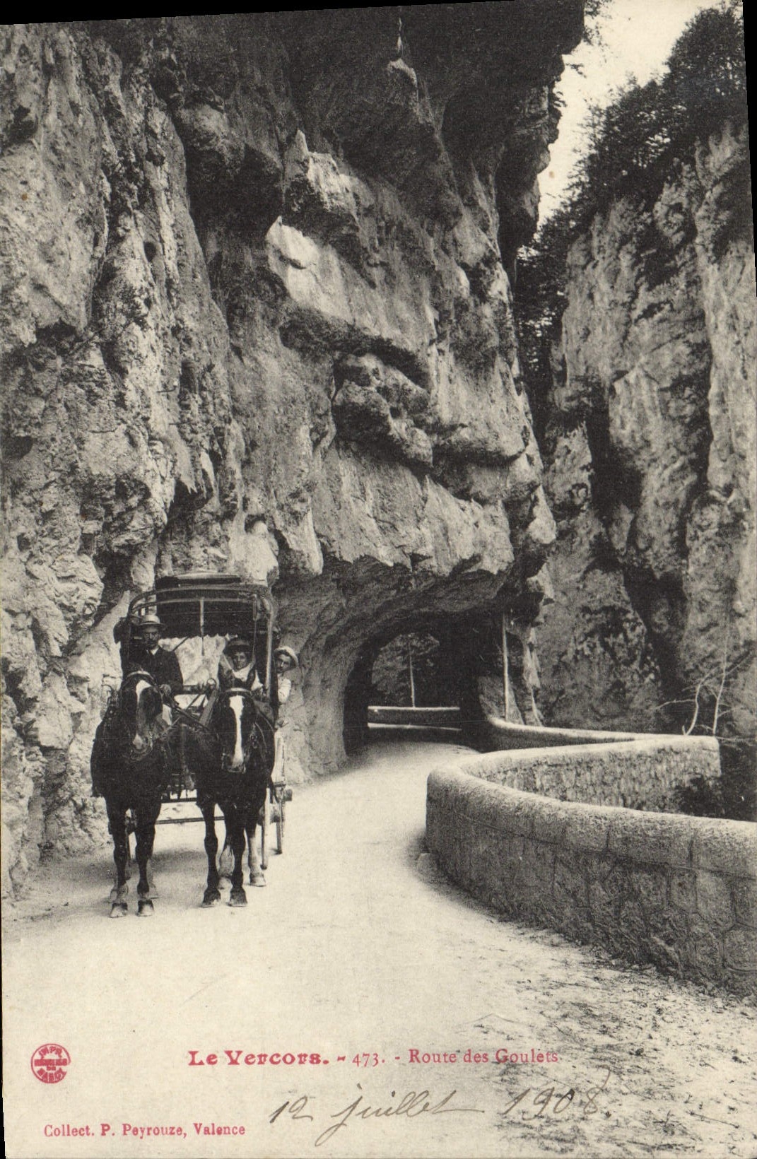 Le Vercors — Route des Goulets — Collect. P. Peyrouze, Valence, n° 473