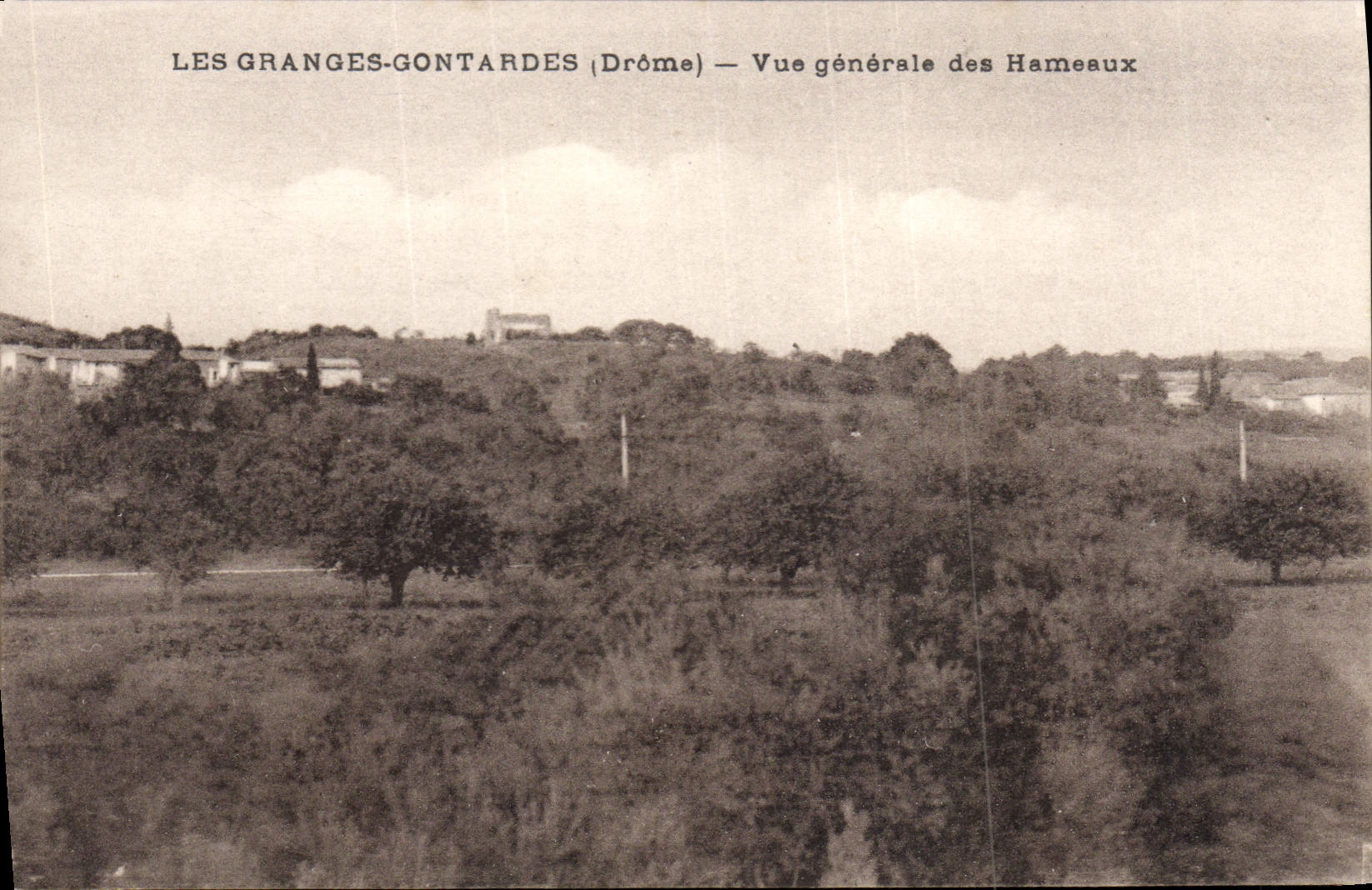 CPA Les Granges Gontardes Vue Generale Des Hameaux