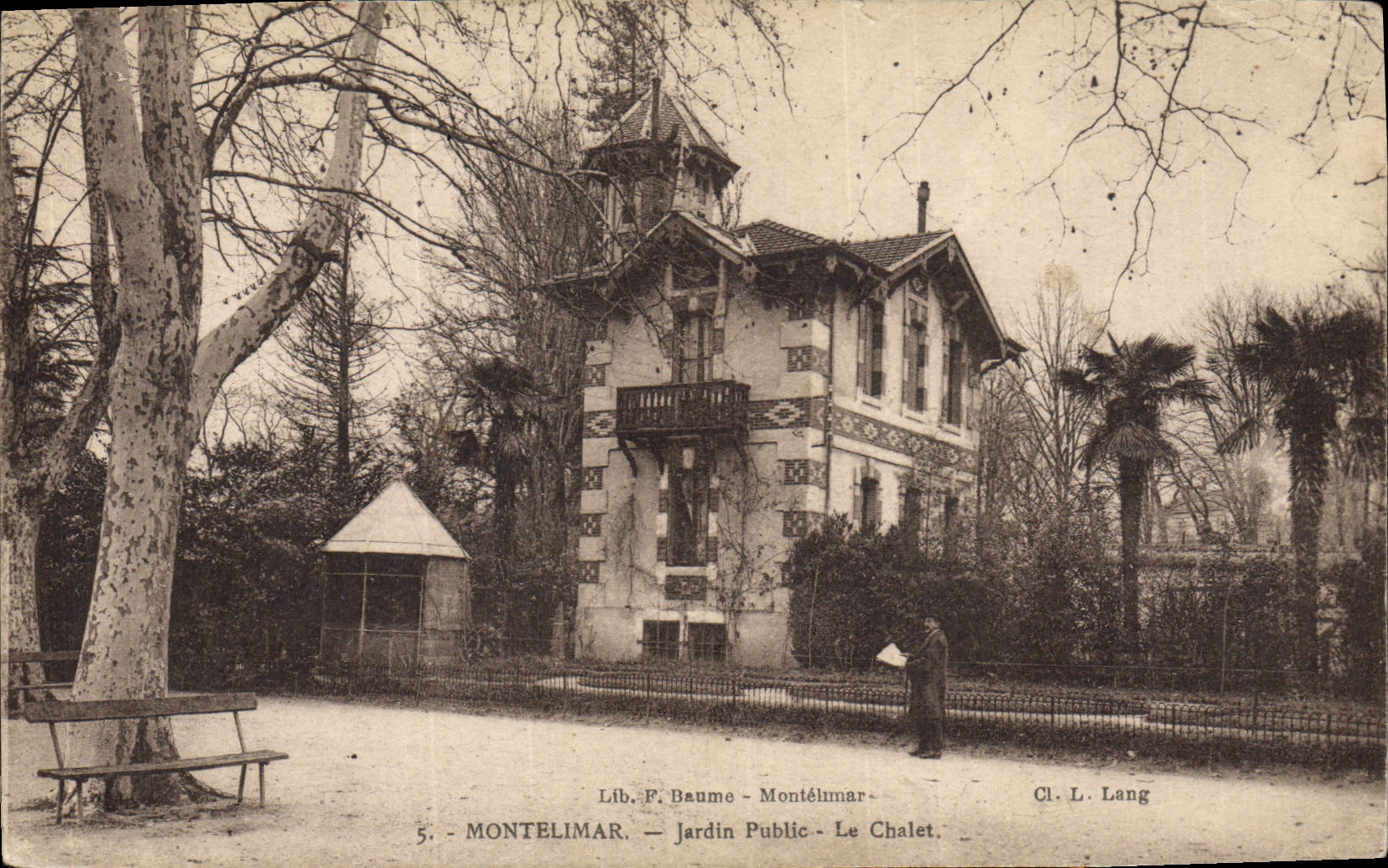 Montélimar — Jardin Public — Le Chalet — Lib. F. Baume