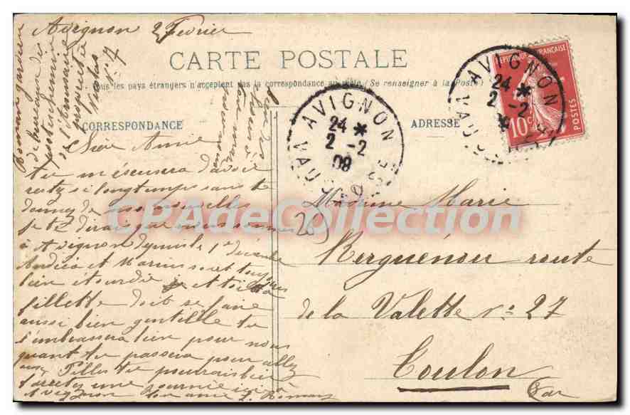 Valence - Panorama sur le Rhône et les Montagnes de Crussol — Édition Artistique — Back