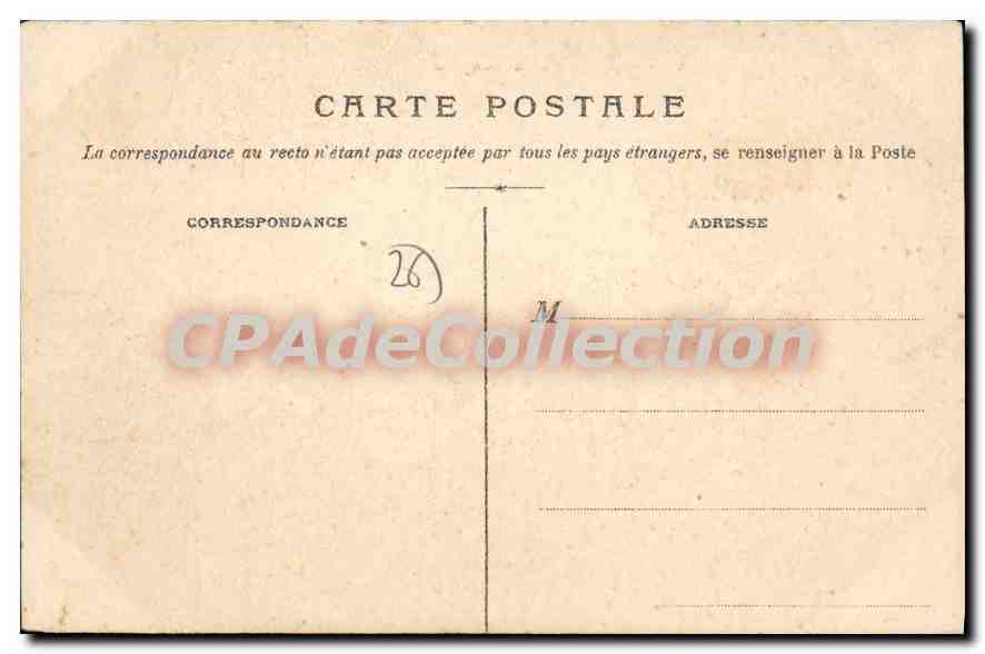 CPA Die Anciens Remparts — Rückseite