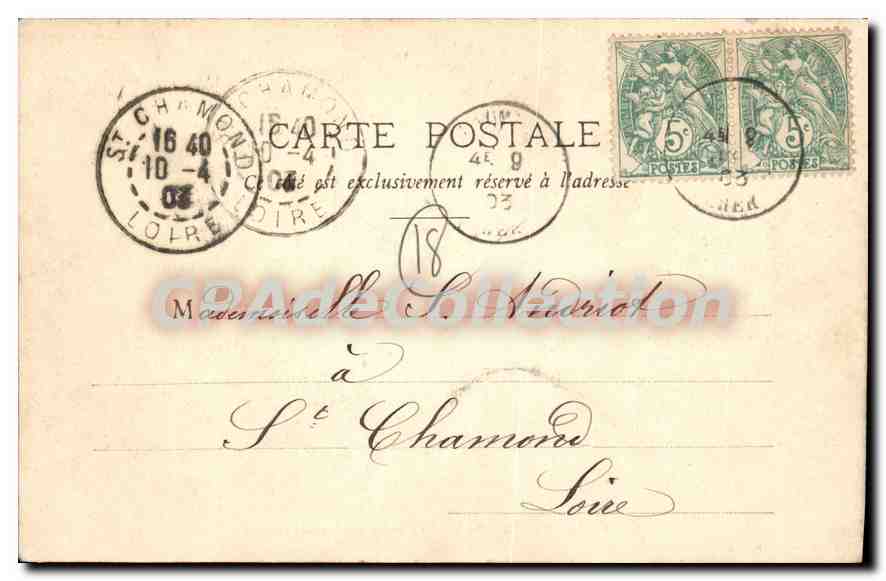 CPA Chateaumeillant La Gendarmerie Vue De Derriere — Rückseite