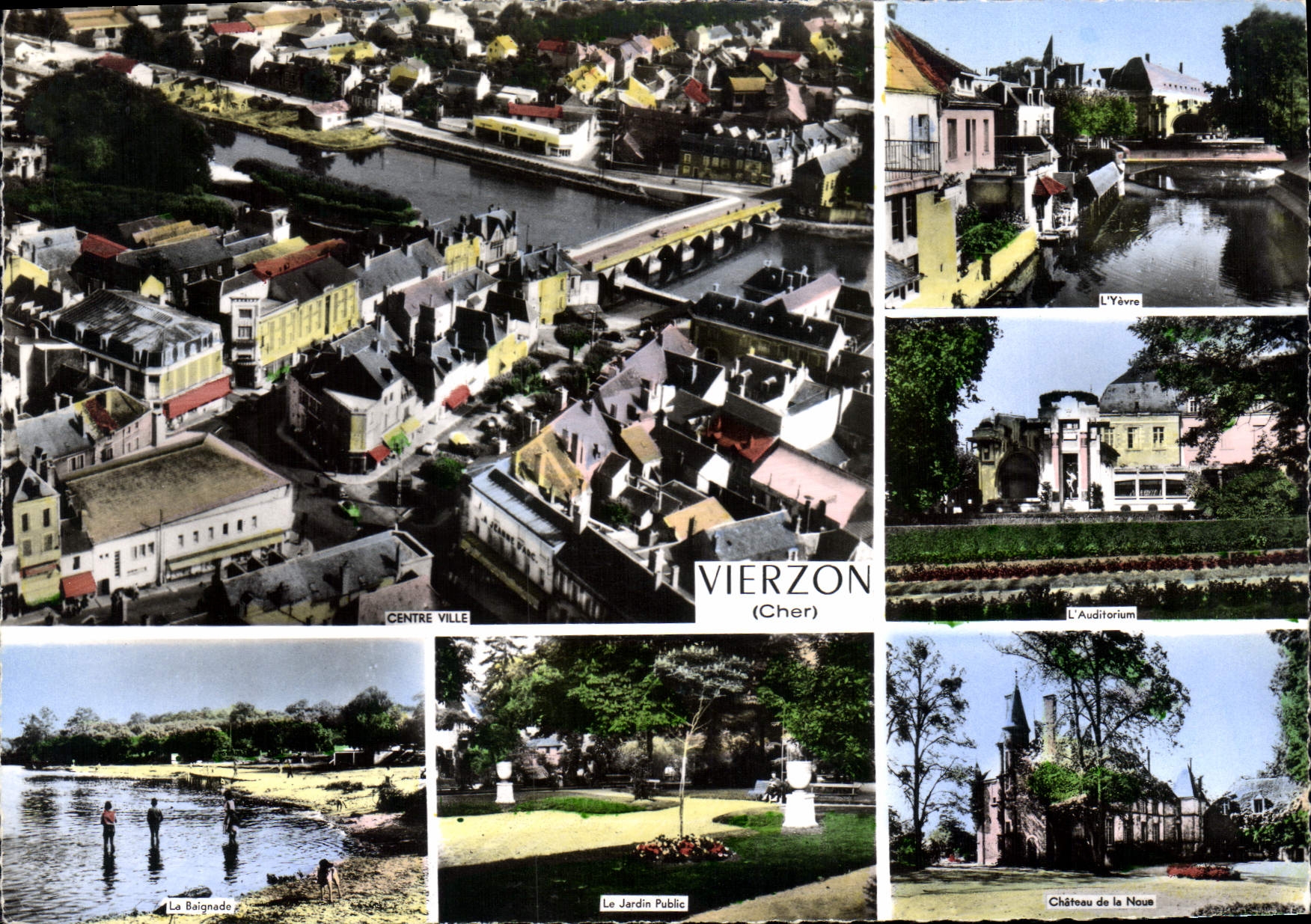 Vierzon (Cher) — Luftbild und Sehenswürdigkeiten — Verlag COMBIER IMP. (Ser. L.)