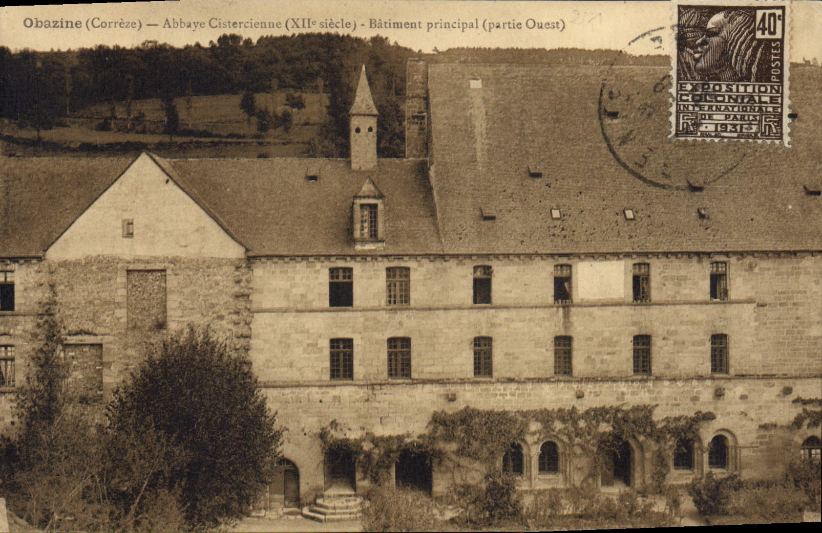 CPA Obazine Abbaye Cistercienne Batiment Principal
