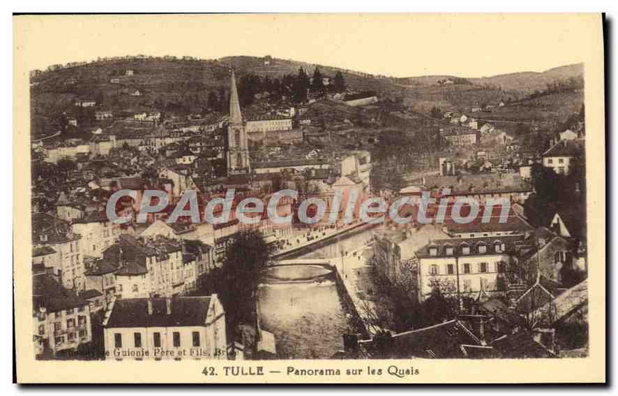 CPA Tulle Panorama Sur Les Quais