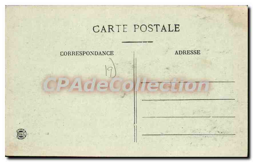 CPA Peyrelevade Les Cascades De La Vienne A SErvieres — Rückseite