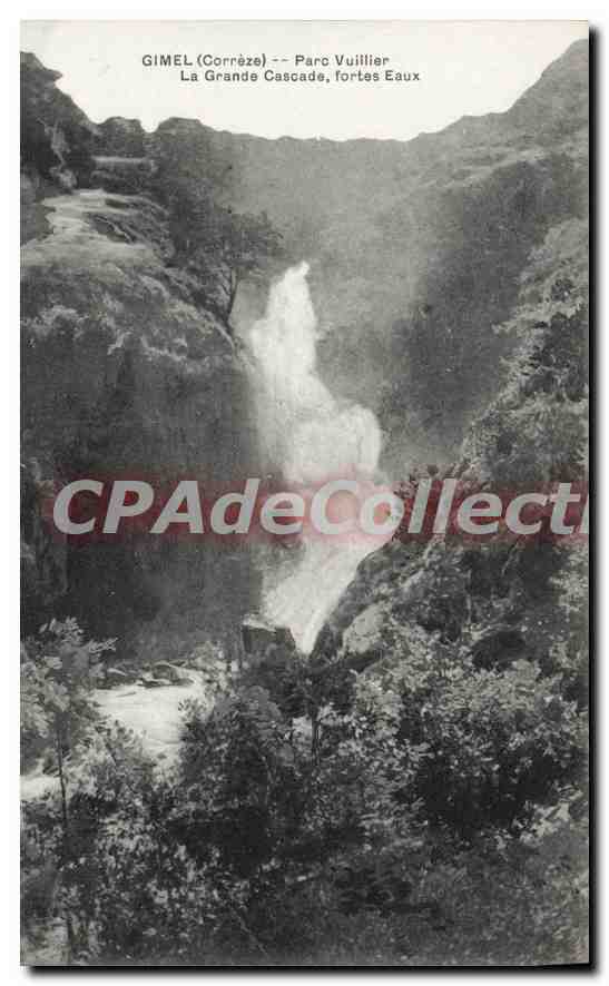CPA Gimel Parc Vuillier La Grande Cascade Fortes Eaux