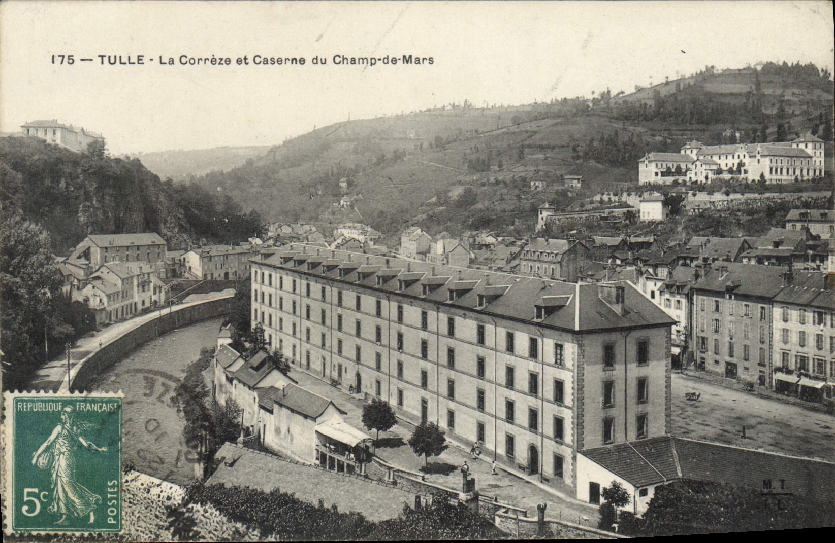 Tulle - La Corrèze et Caserne du Champ-de-Mars — M.T. éditeur, n° 175
