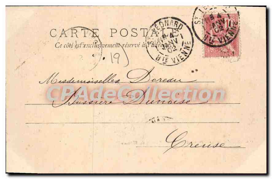 CPA Correze Pompadour Porte D'Entree Du Chateau — Rückseite
