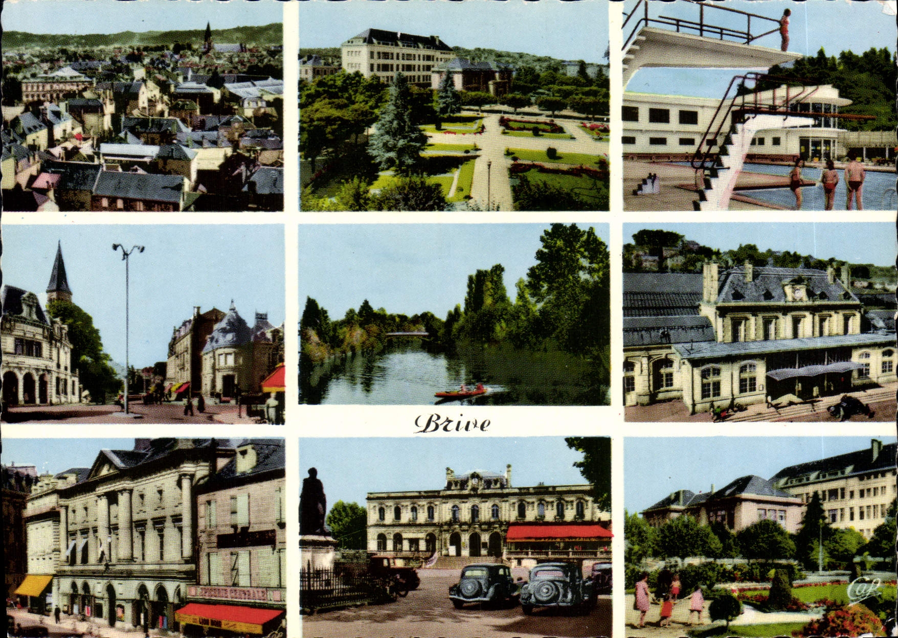 CPSM Brive Vue Generale Equire Bondy Piscine Au Jean Jaures