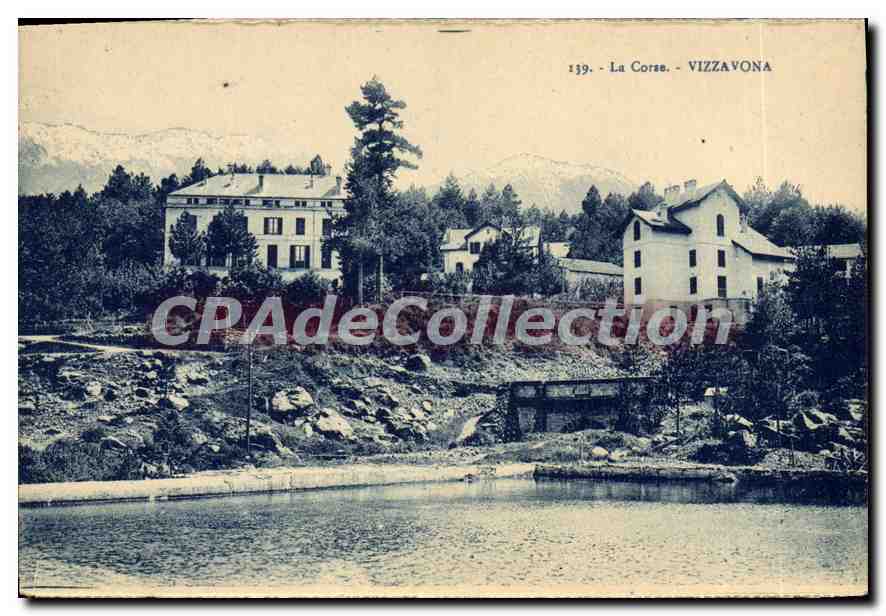 Vizzavona — Vue de bâtiments et du lac — La Corse, n°139