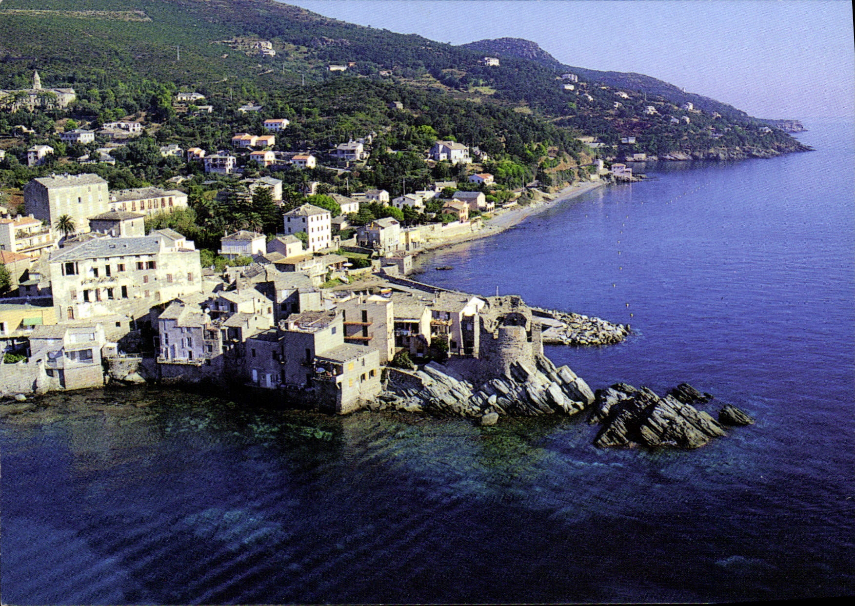 Erbalunga — vue aérienne du cap Corse — SARL DESJOBERT, Ajaccio - Anverso