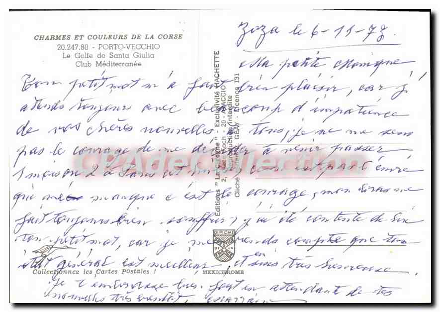 La Golfe de Santa Giulia — Porto-Vecchio — Éditions "Le Château" — Reverso