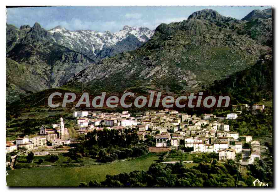 CPSM La Corse Calenzana Vue Generale Aerienne