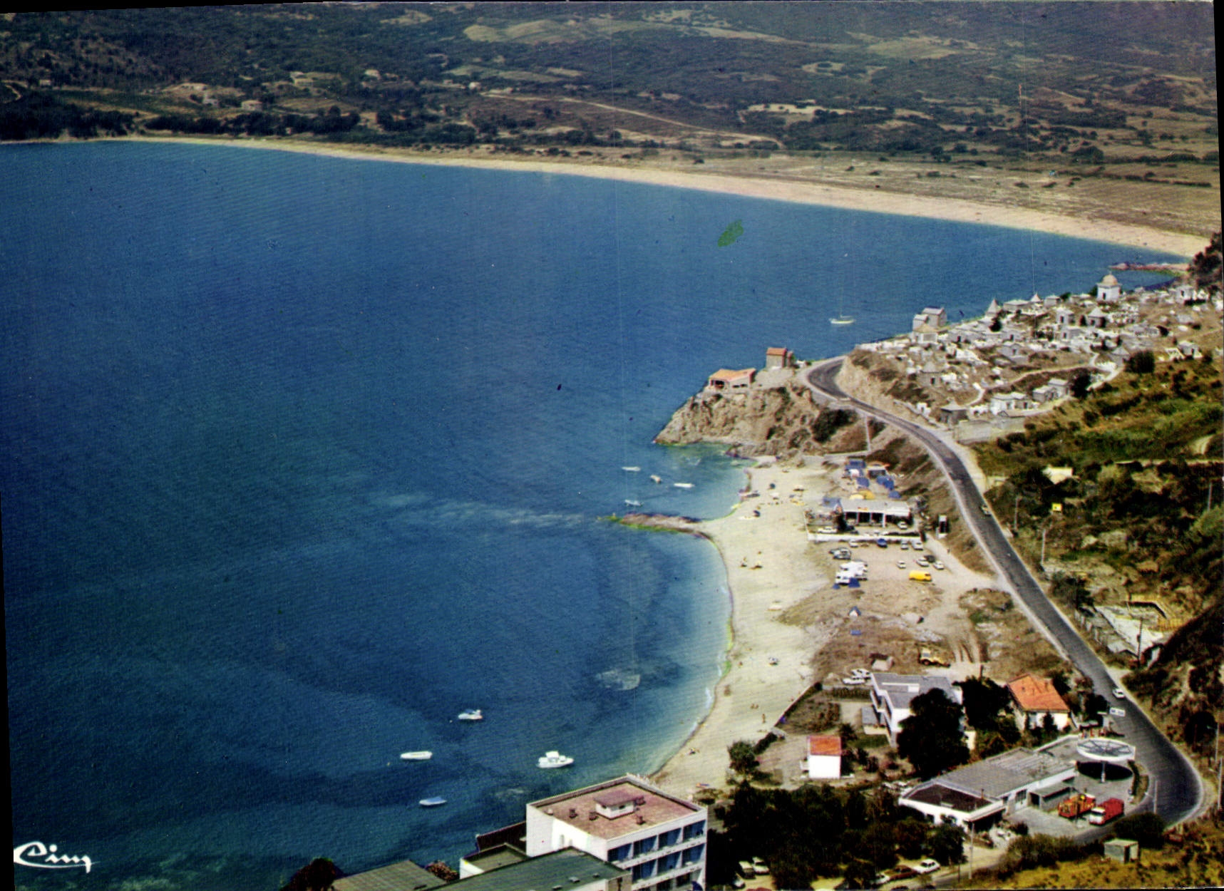 Propriano — Luftbild der Strand — Imprimerie Maison
