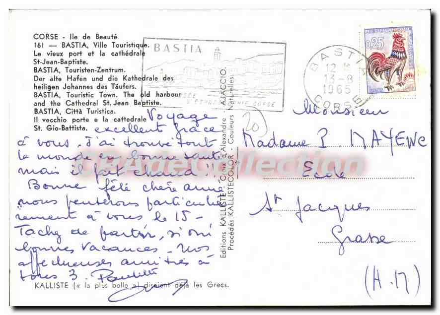 Bastia — Vieux port et cathédrale — Éditions Kalliste — Reverso