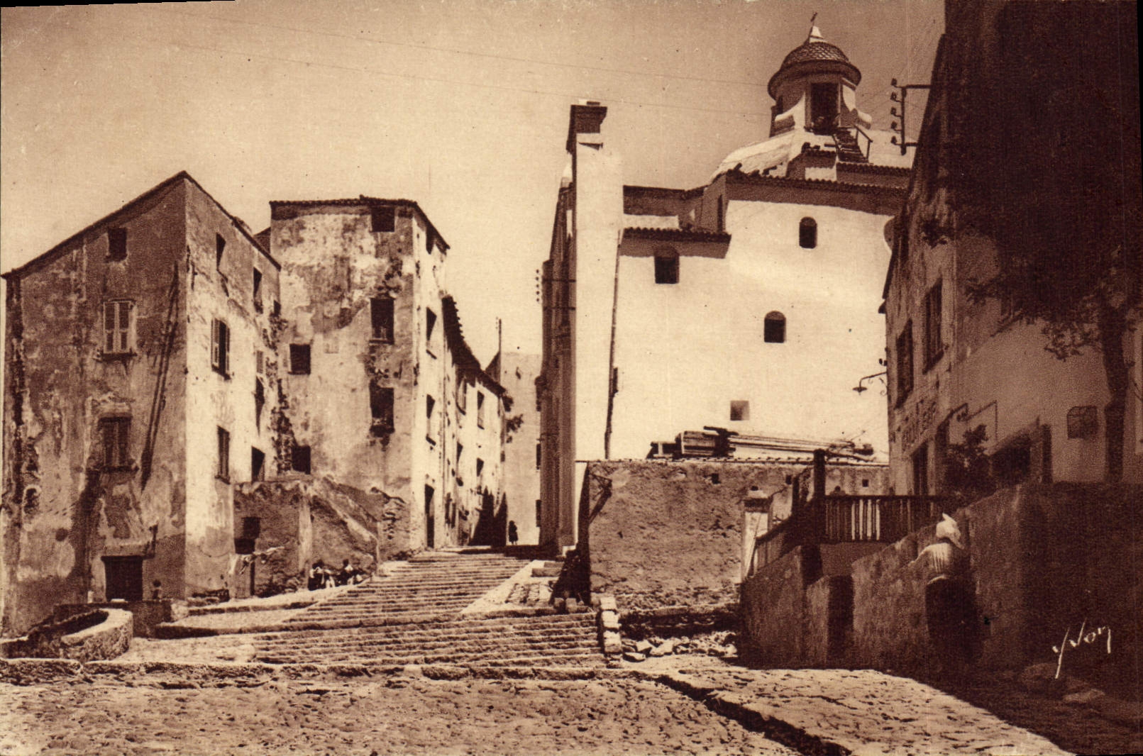 CPA Calvi Un Asprect De La Haute Ville