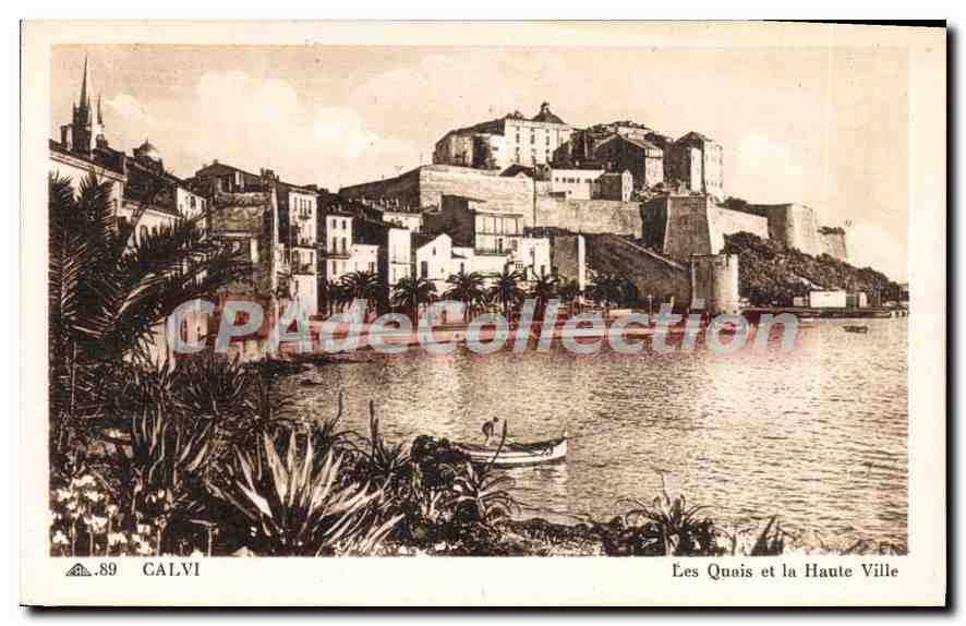 Calvi — Les Quais et la Haute Ville — Cir des Arts Photomécaniques, Paris