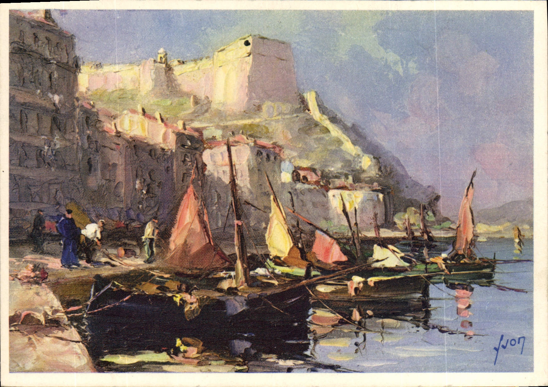 Bonifacio (Corse) — La Marine et la Haute Ville — Éditions d'Art YVON