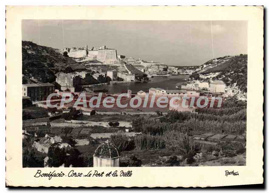 Bonifacio, Corse — Le Port et la Ville — Éditions RENÉ & RUE MARCHY PÉRIGUEUX
