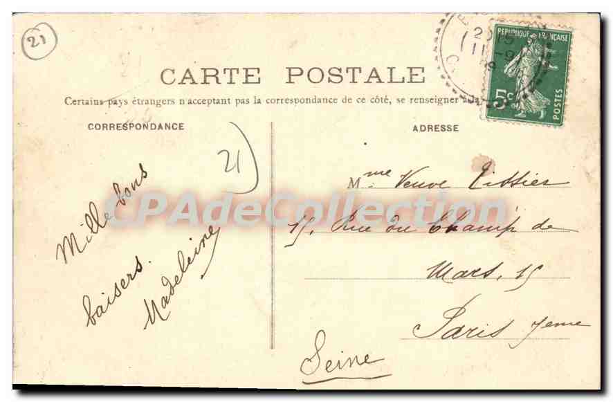 CPA Saint Jean De Losne Vue Sur La Saone En Amont De — Rückseite