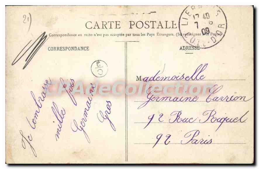 CPA Le Morvan Illustre Le Lac Des Settons — Rückseite