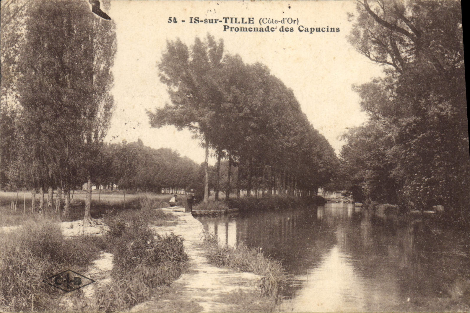 CPA Is Sur Tille Promenade Des Capucins