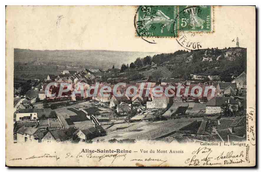 CPA Alise Saint Reine Vue Du Mont Auxois