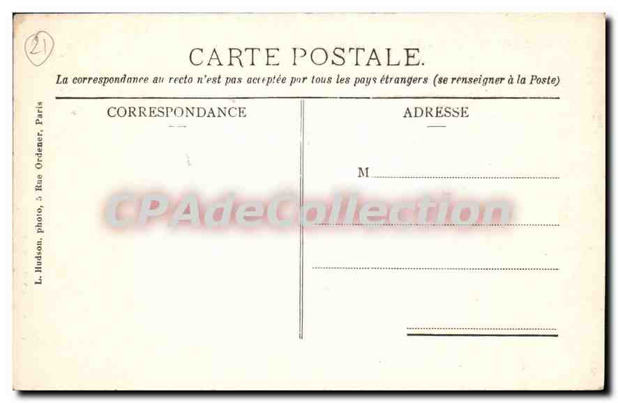 CPA Chateau De Bussy Rabutin Les Communs — Rückseite