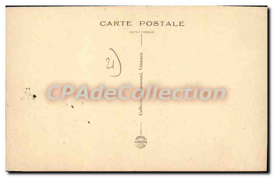 CPA Vitteaux Chateau De Posanges — Rückseite