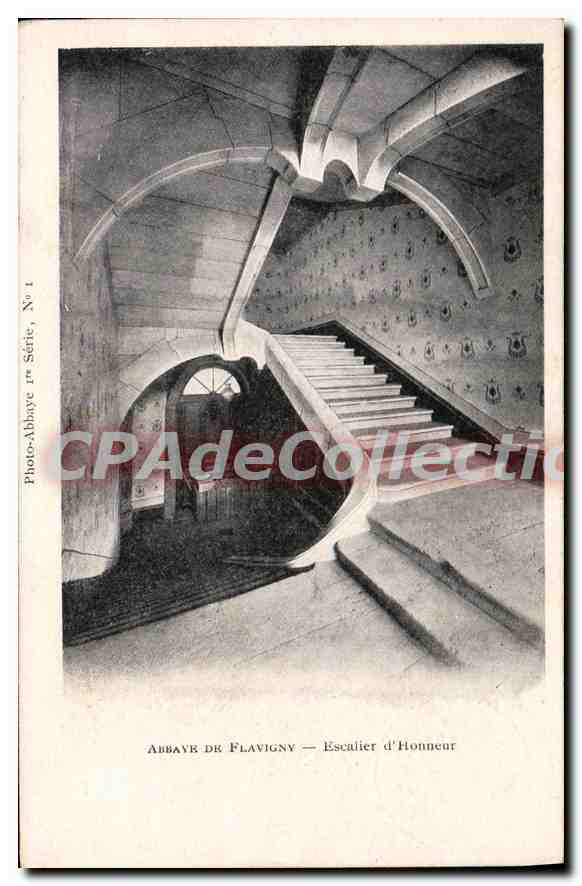 Abbaye de Flavigny — Ehrenstiege — Photo-Abbaye 1. Serie, Nr. 1