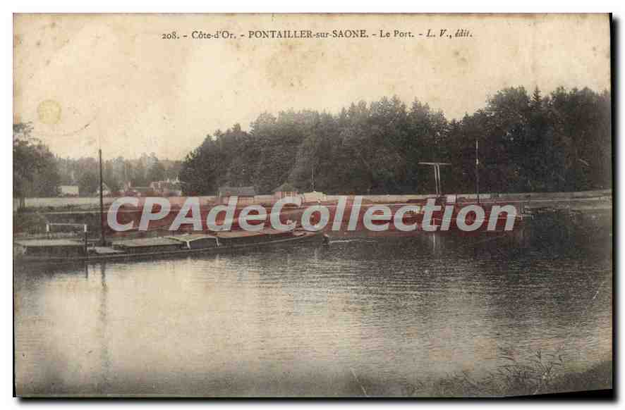 PONTAILLER-sur-SAÔNE — Le Port — L. V., édit.