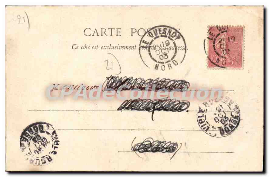 CPA Montbard Vue Prise De La Prairie — Rückseite