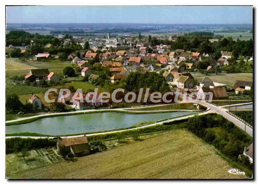 BRAZEY-en-PLAINE — Vue générale aérienne — Imprimeur Micon