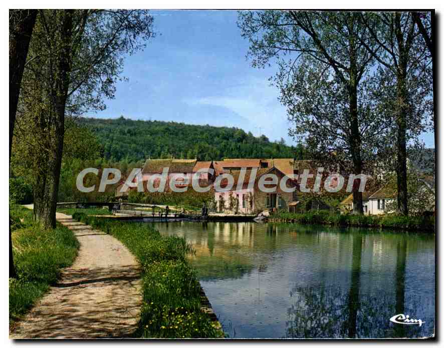 La Bussière-sur-Ouche (Côte-d'Or) — Les rives du canal de Bourgogne — Imprimeur Combier, Mâcon