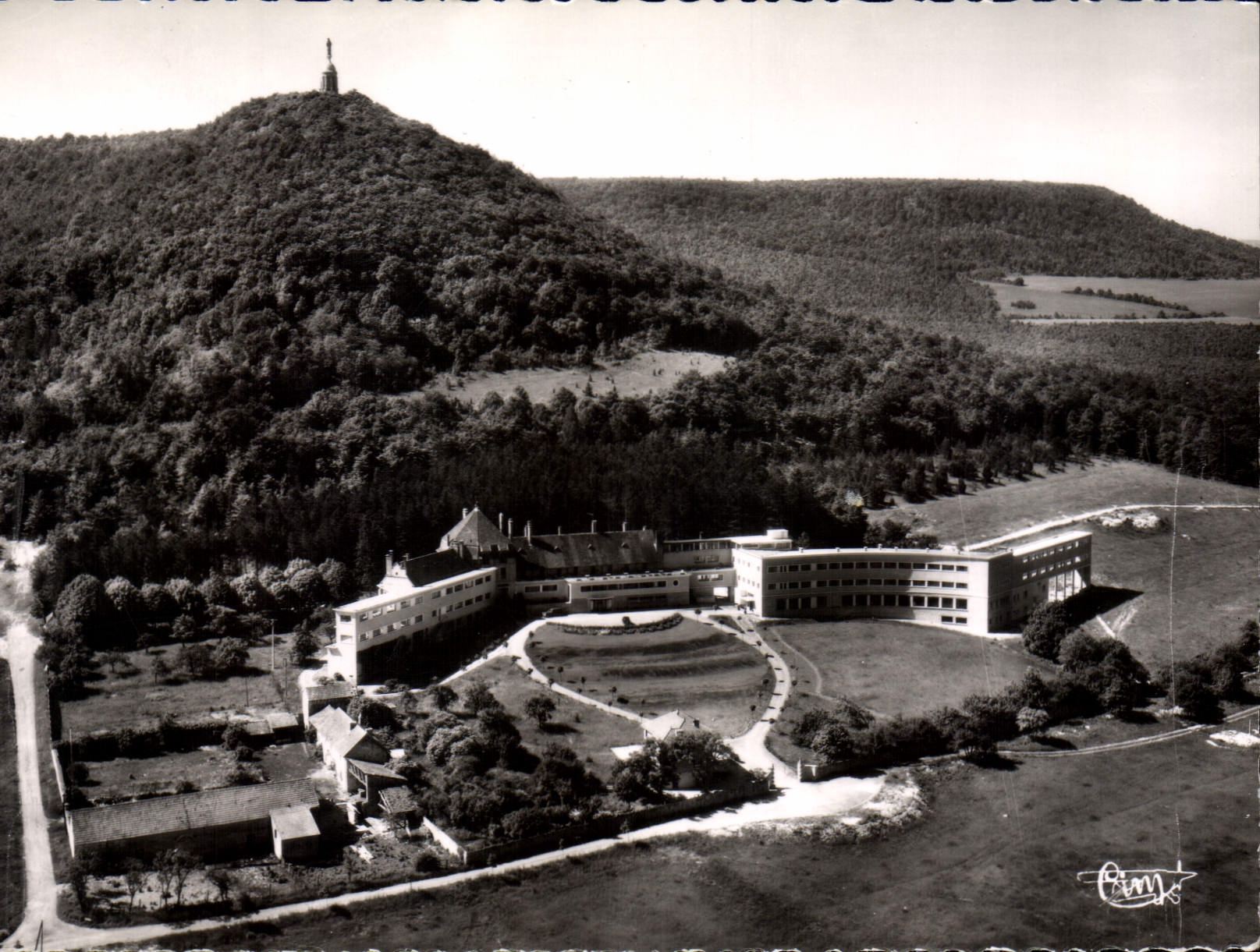 Velars-sur-Ouche (C.-d'Or) — Sanatorium der Bergleute — Luftaufnahme — Fotograf IMP. MASON (S.-et-L.)