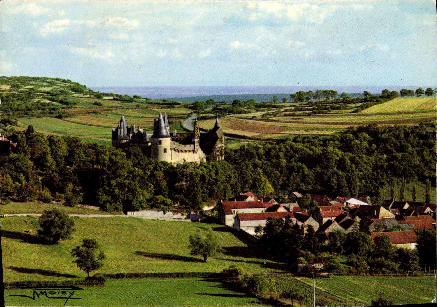Château de Rochepot — Côte-d'Or — Éditeur J. Moisy
