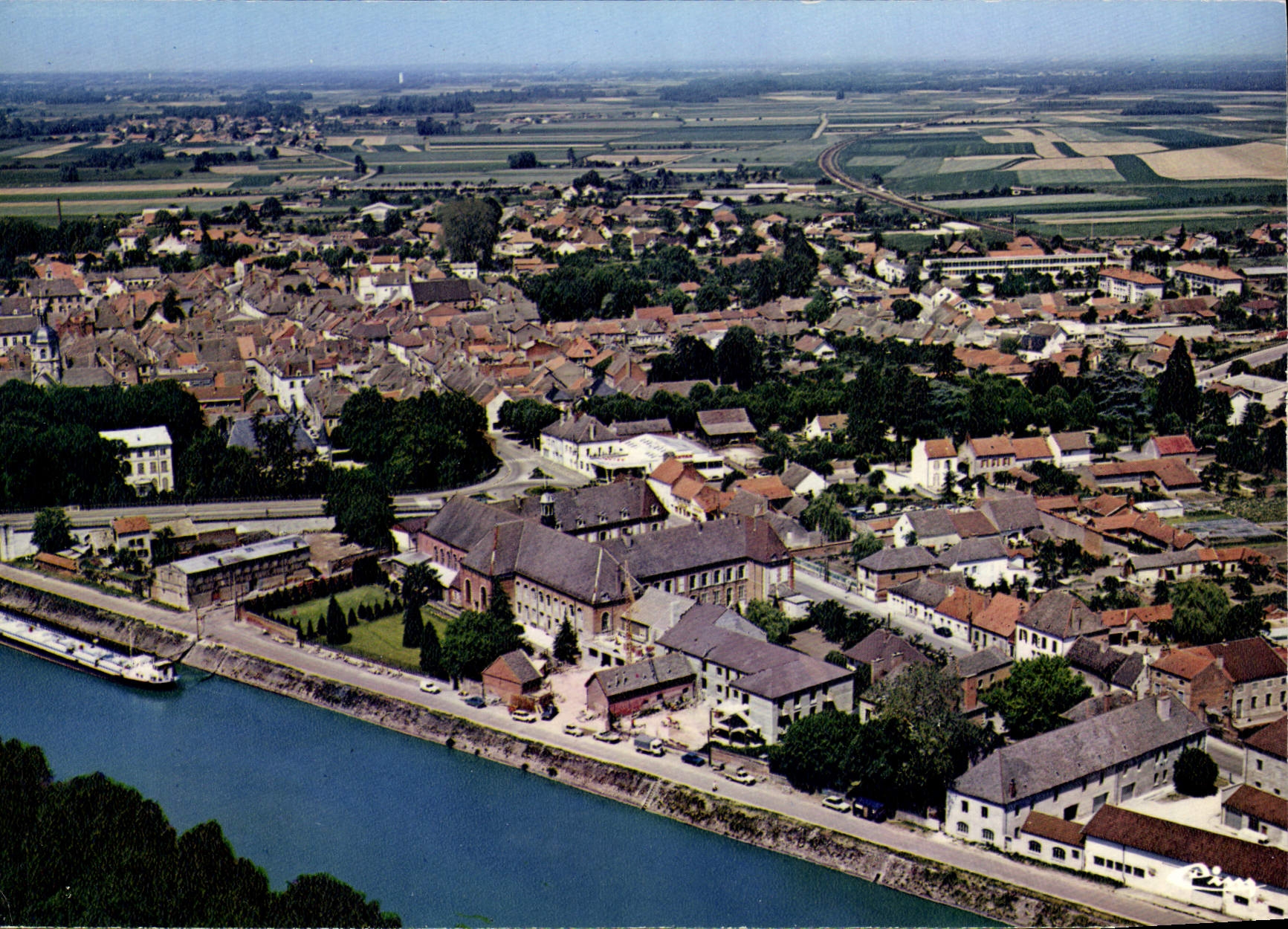 Seurre (Côte-d'Or) — allgemeine Luftansicht — Combier Imprimeur Mâcon