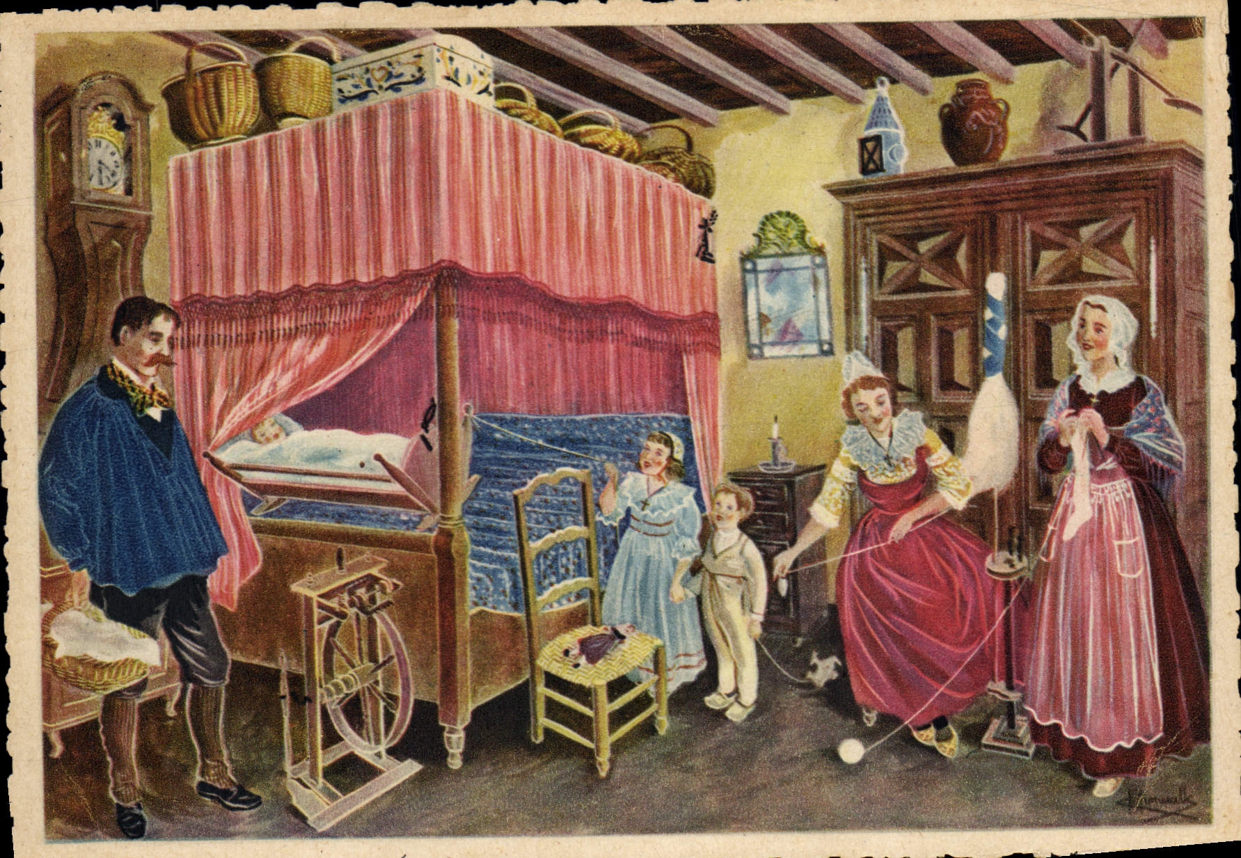 Ein Schlafzimmer — Burgund — Editions Gaby, Nantes